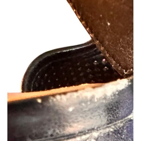 Clarks Size 7.5  Black Perforate High-Heel Sandals Women’s - Picture 6 of 11